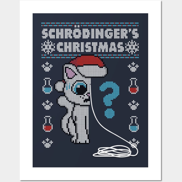 Schrödinger's Christmas! - Ugly Christmas Sweater Wall Art by Raffiti